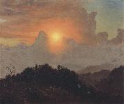 Frederic E.Church Cloudy Skies USA oil painting artist